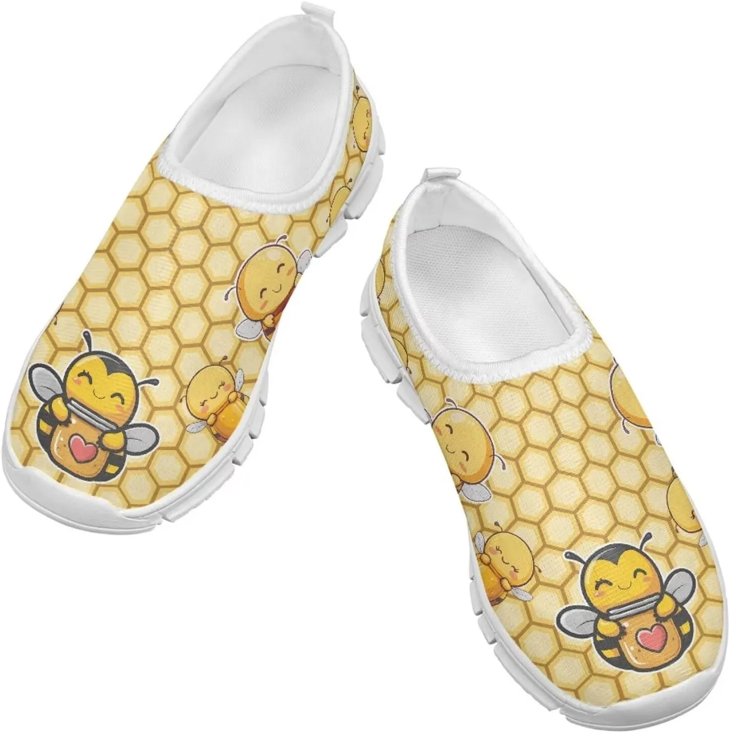 Girls Casual Slip On Shoes Lightweight Kids Low Top Non Slip Loafer Breathable Sneakers Soft Athletic Sports Shoes