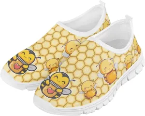 Girls Casual Slip On Shoes Lightweight Kids Low Top Non Slip Loafer Breathable Sneakers Soft Athletic Sports Shoes
