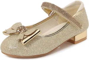 Girls Dress Shoes Prom Shoes Wedding Shoes Low Heel Glitter Toddler Shoes