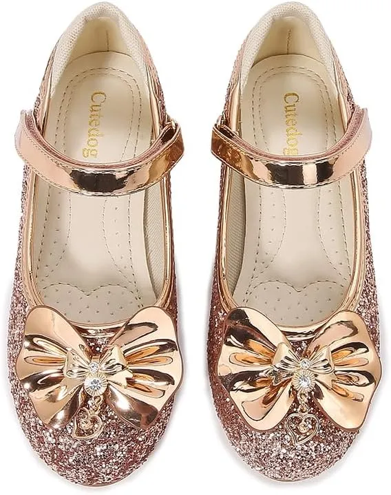 Girls Dress Shoes Prom Shoes Wedding Shoes Low Heel Glitter Toddler Shoes