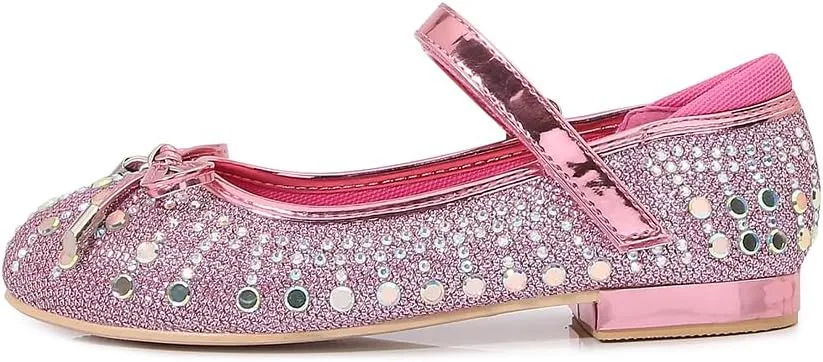 Girls Dress Shoes Prom Shoes Wedding Shoes Low Heel Glitter Toddler Shoes