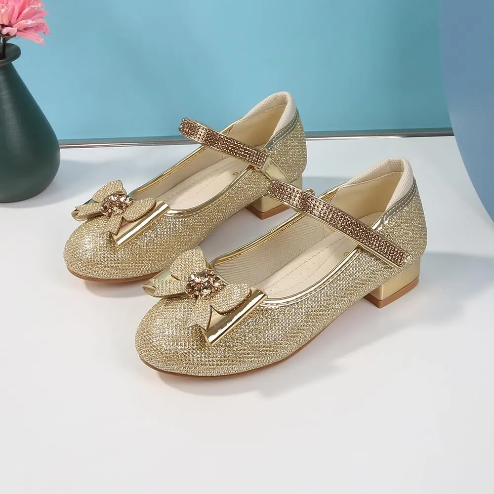 Girls Dress Shoes Prom Shoes Wedding Shoes Low Heel Glitter Toddler Shoes