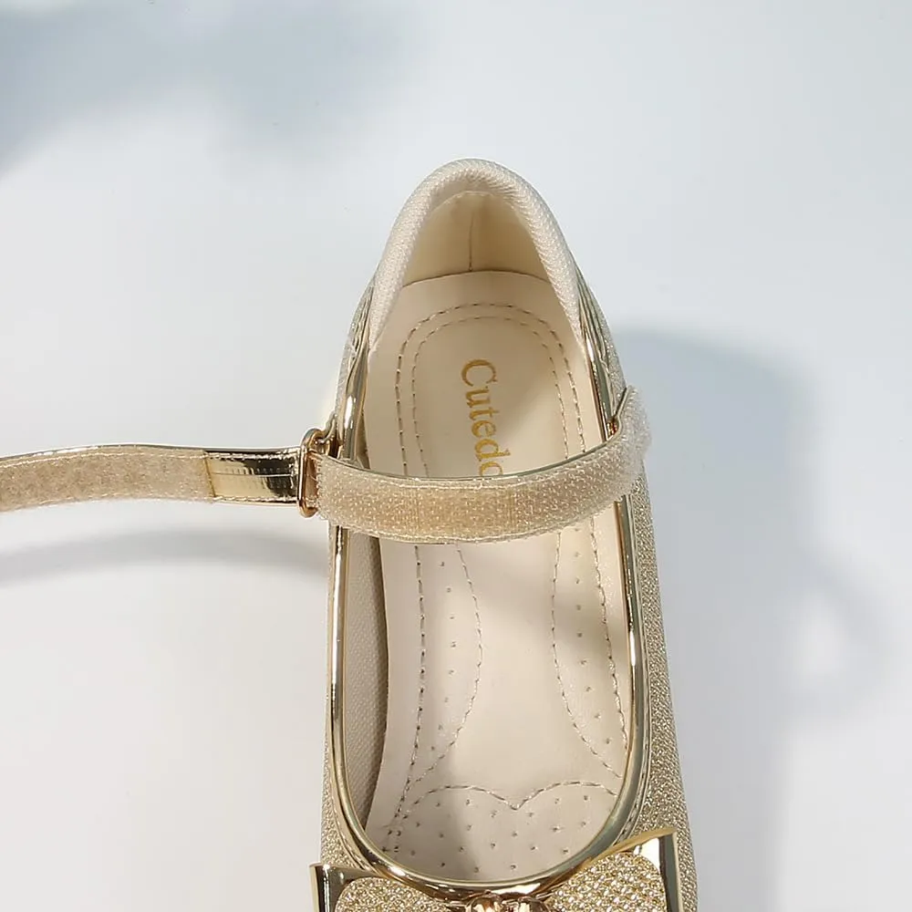 Girls Dress Shoes Prom Shoes Wedding Shoes Low Heel Glitter Toddler Shoes