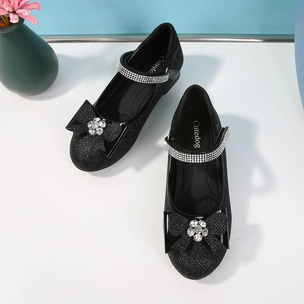 Girls Dress Shoes Prom Shoes Wedding Shoes Low Heel Glitter Toddler Shoes