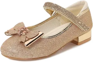 Girls Dress Shoes Prom Shoes Wedding Shoes Low Heel Glitter Toddler Shoes