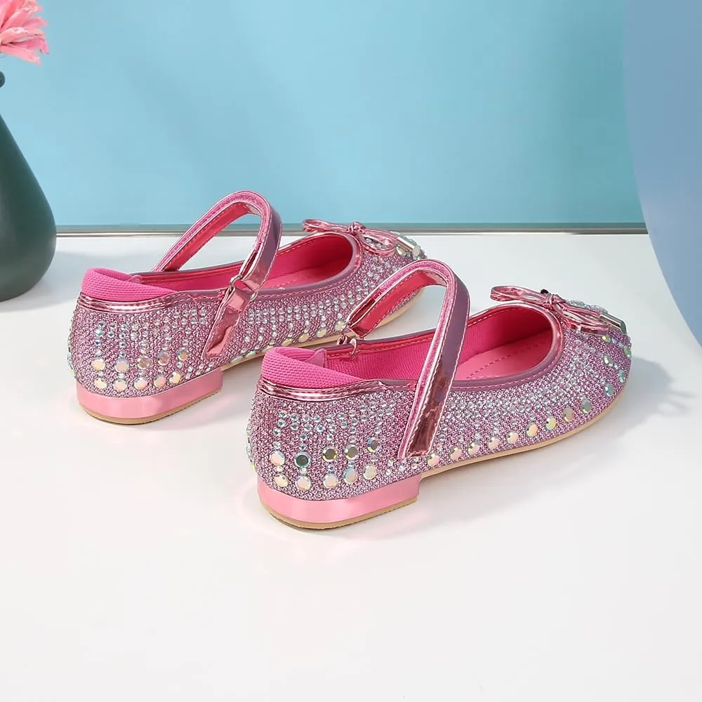 Girls Dress Shoes Prom Shoes Wedding Shoes Low Heel Glitter Toddler Shoes