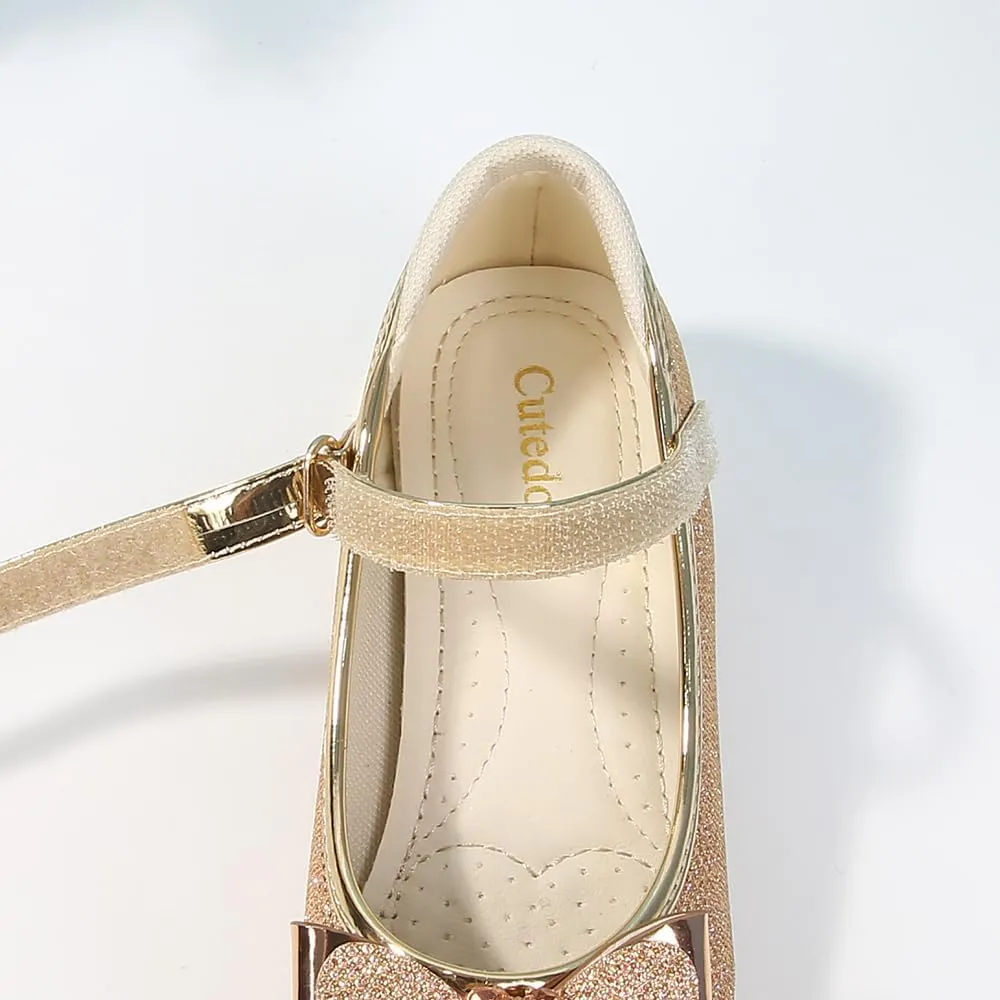 Girls Dress Shoes Prom Shoes Wedding Shoes Low Heel Glitter Toddler Shoes