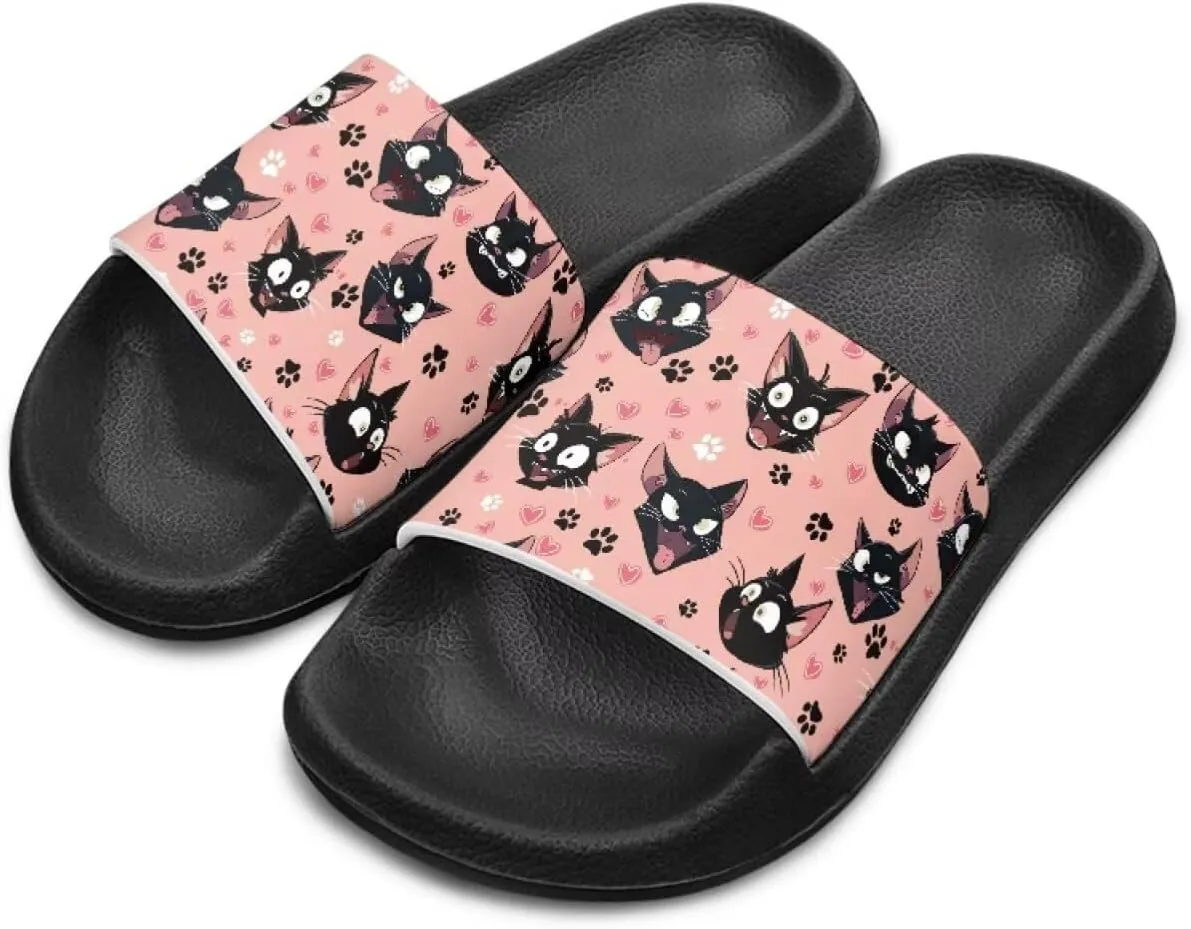 Girls Slide Sandals Breathable Summer Shoes for Kids with Non-Slip Sole Slides for Beach & Pool