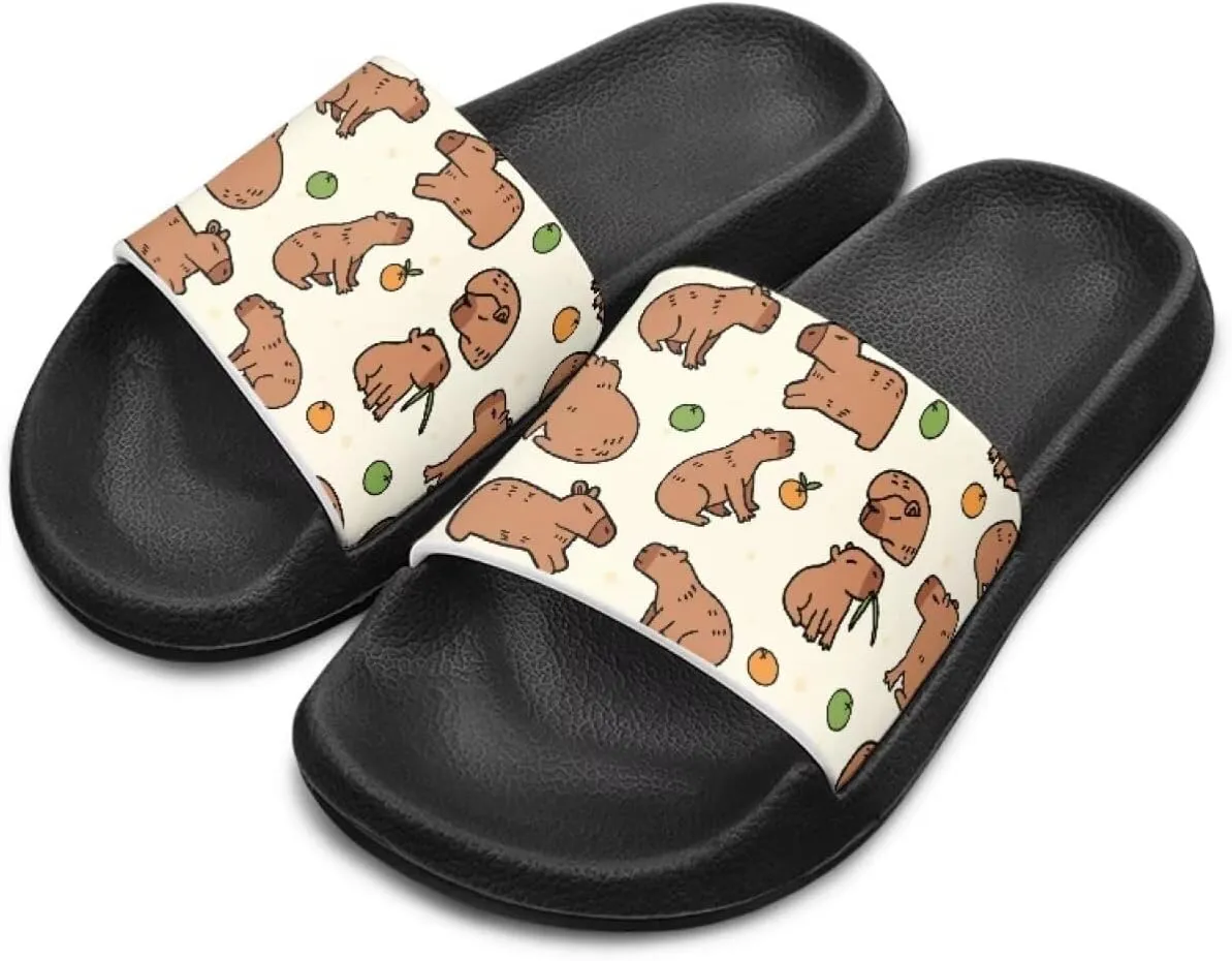 Girls Slide Sandals Breathable Summer Shoes for Kids with Non-Slip Sole Slides for Beach & Pool