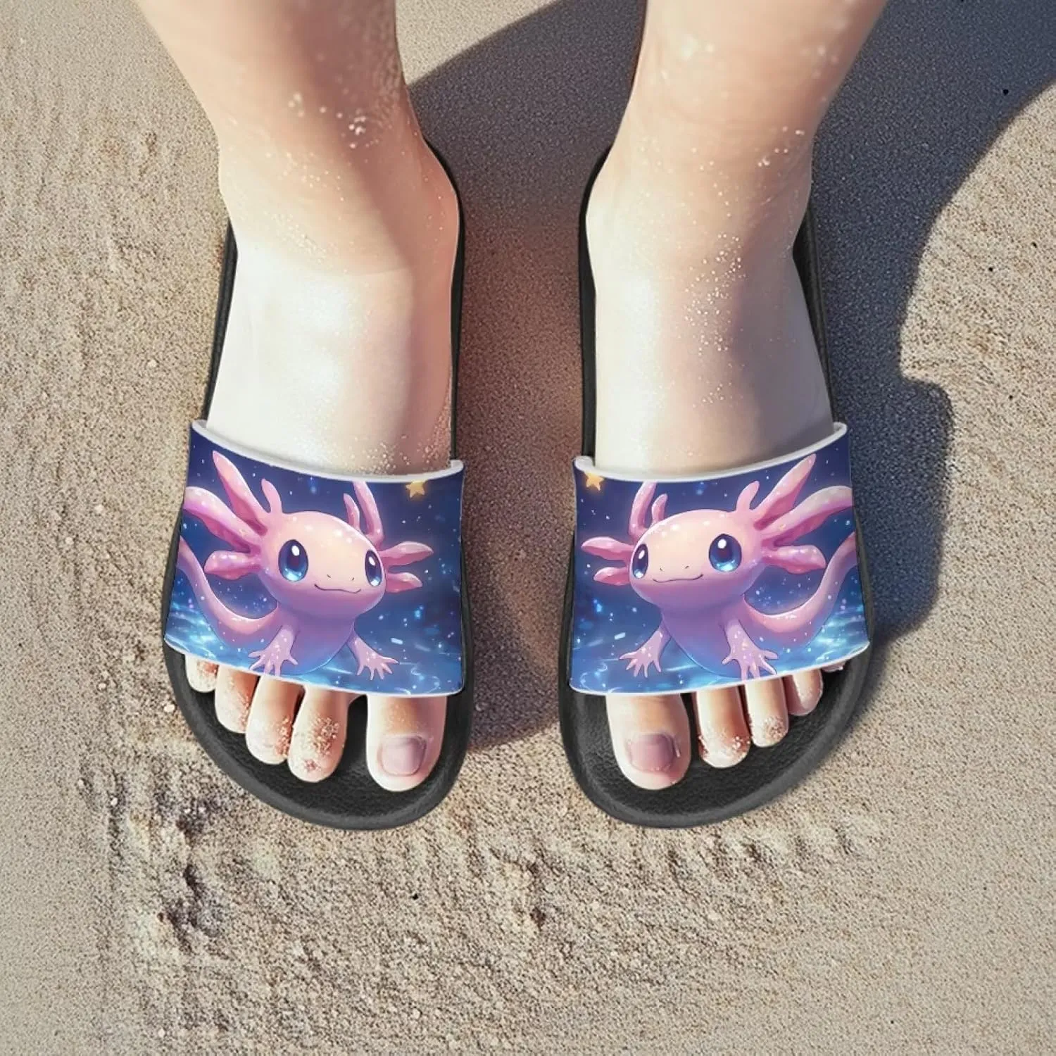Girls Slide Sandals Lightweight Kids Summer Slippers Suitable Park, Have a Picnic