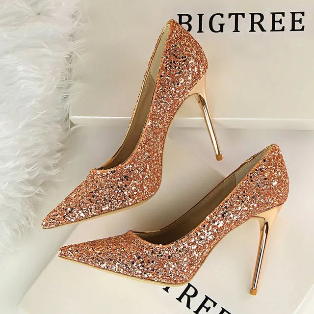 Glitter Bling Fashion Pumps