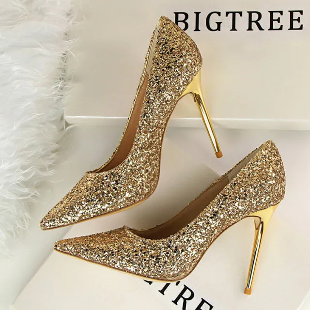 Glitter Bling Fashion Pumps