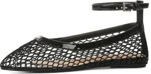 Goiphrri Ballet Flats Shoes for Women Dressy Comfortable Ankle Strap Mesh Ballet Flats for Women Round Toe Ballerina Flats for Women Summer Casual Daily Dress Mesh Flats Shoes
