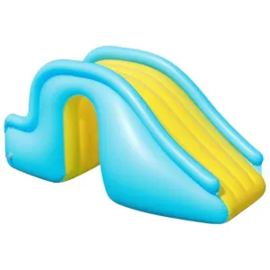 Gonetre Inflatable Slide Water Play Toy Durable Fun Summer Outdoor Kids Swimming Pool Slide Blue 158x79x62cm /62x31x24inch(Blue)