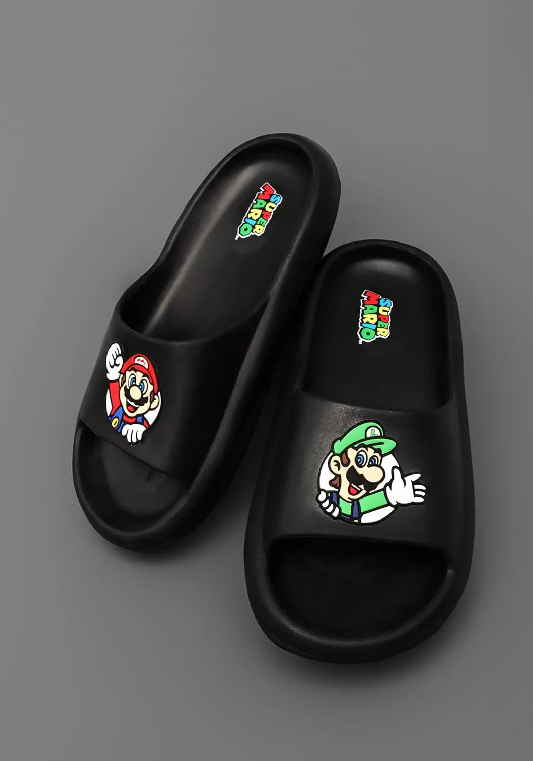 Ground Up Nintendo Mens Mario and Luigi Comfort Slide