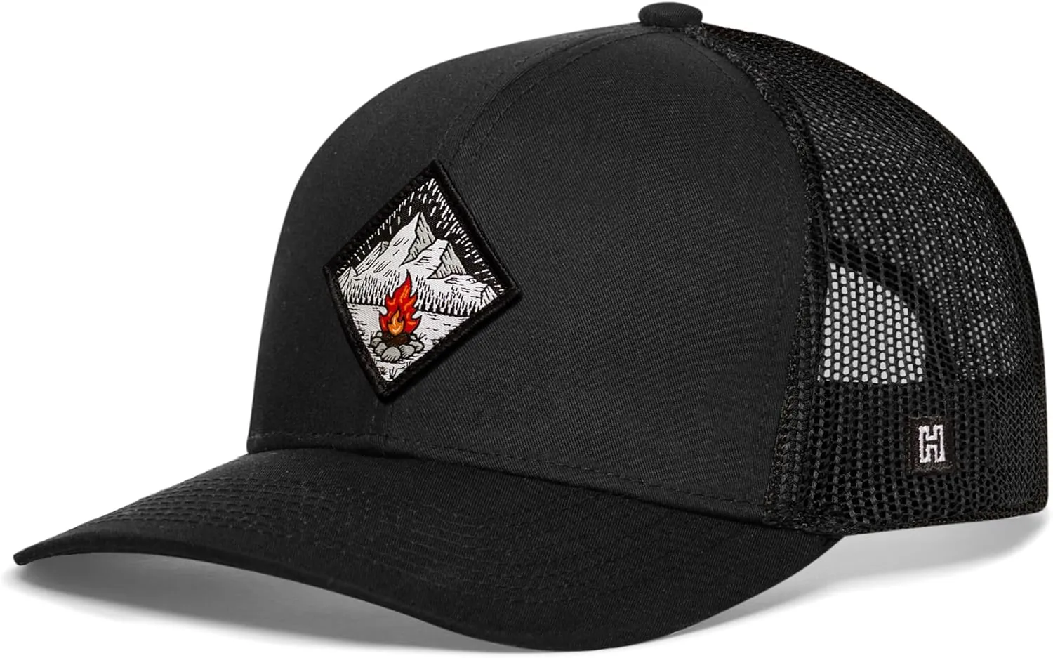 HAKA Camping Trucker Hat, Mountain Mesh Outdoor Hat for Men & Women, Adjustable Snapback Baseball Cap, Golf Hat