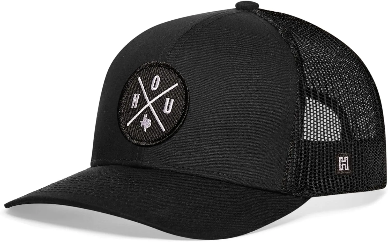 HAKA State City Trucker Hat for Men & Women, Adjustable Baseball Hat, Mesh Snapback, Sturdy Outdoor Black Golf Hat