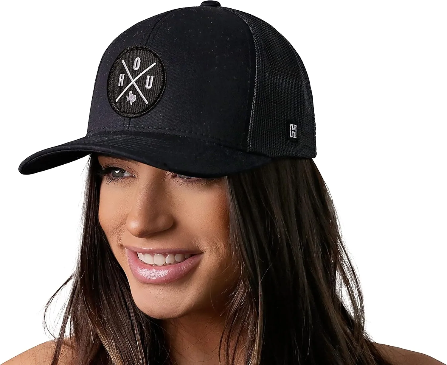 HAKA State City Trucker Hat for Men & Women, Adjustable Baseball Hat, Mesh Snapback, Sturdy Outdoor Black Golf Hat