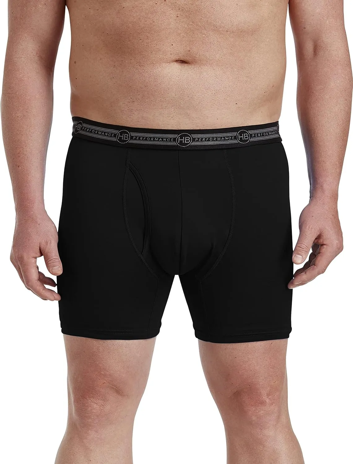 Harbor Bay by DXL Men's Big and Tall Tech Stretch Solid Boxer Briefs