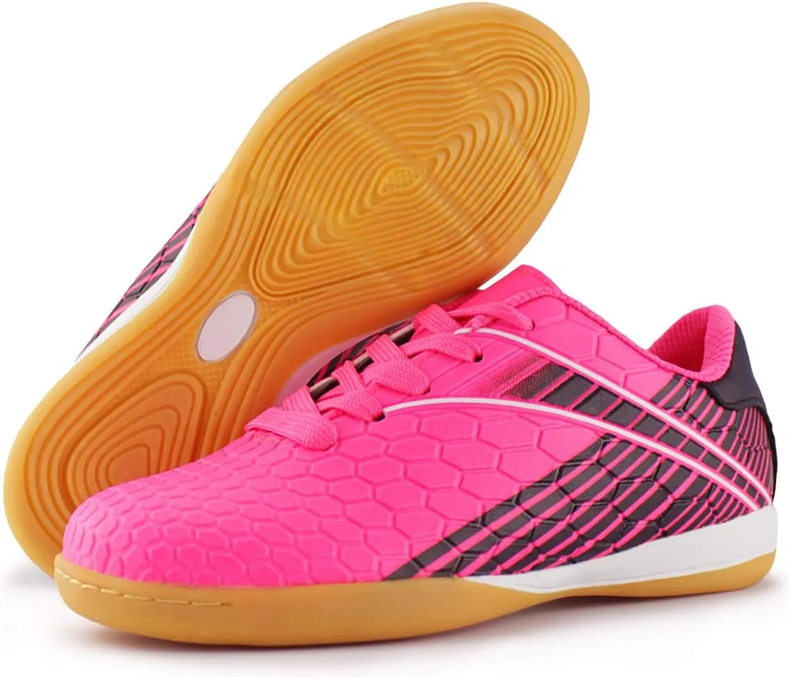 Hawkwell Kids Athletic Indoor Comfortable Soccer Shoes(Toddler/Little Kid/Big Kid)