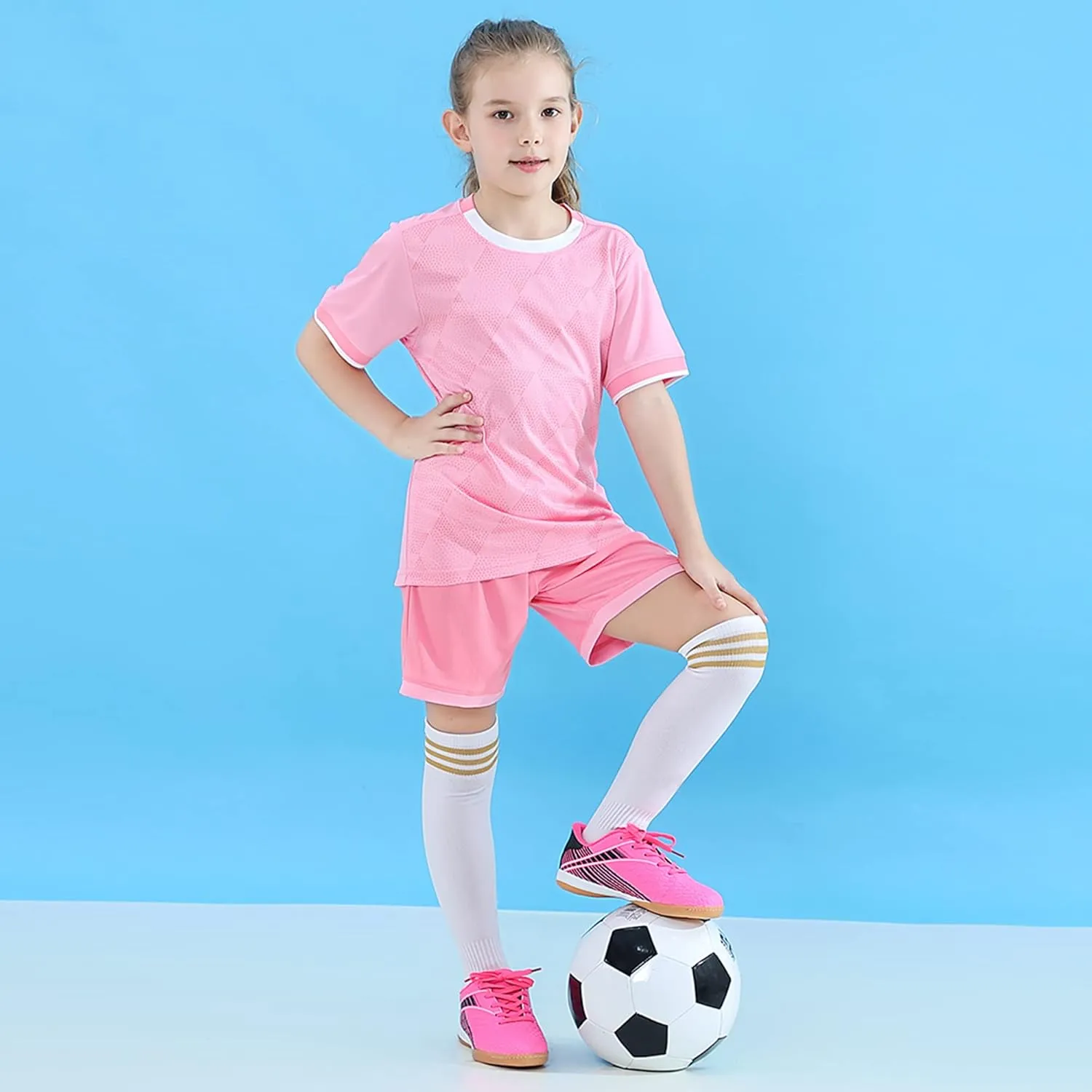 Hawkwell Kids Athletic Indoor Comfortable Soccer Shoes(Toddler/Little Kid/Big Kid)