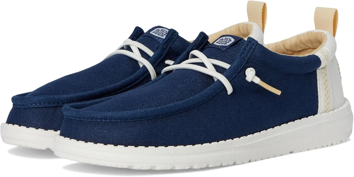 Hey Dude Boy's Wally Summer Linen (Little Big Kid) Loafer