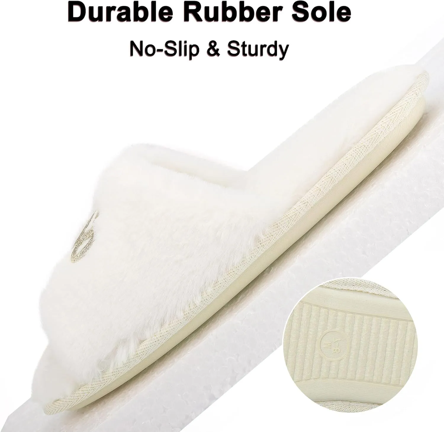 HIALTODAY Bride Slippers for Wedding, I Do Bridal Slippers for Bride Fuzzy Slippers for Women for Wedding
