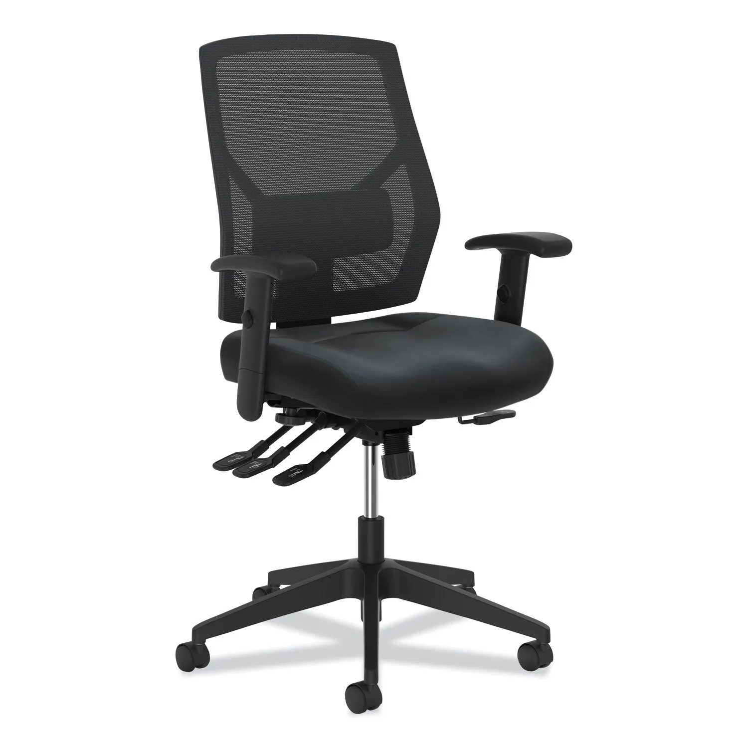 HON® Crio High-Back Task Chair With Asynchronous Control, Supports Up To 250 Lb, 18" To 22" Seat Height, Black
