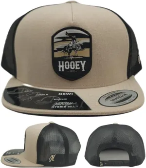 HOOEY New Men's Cheyenne Rope Adjustable Snapback Tan Black Era Hat Cap