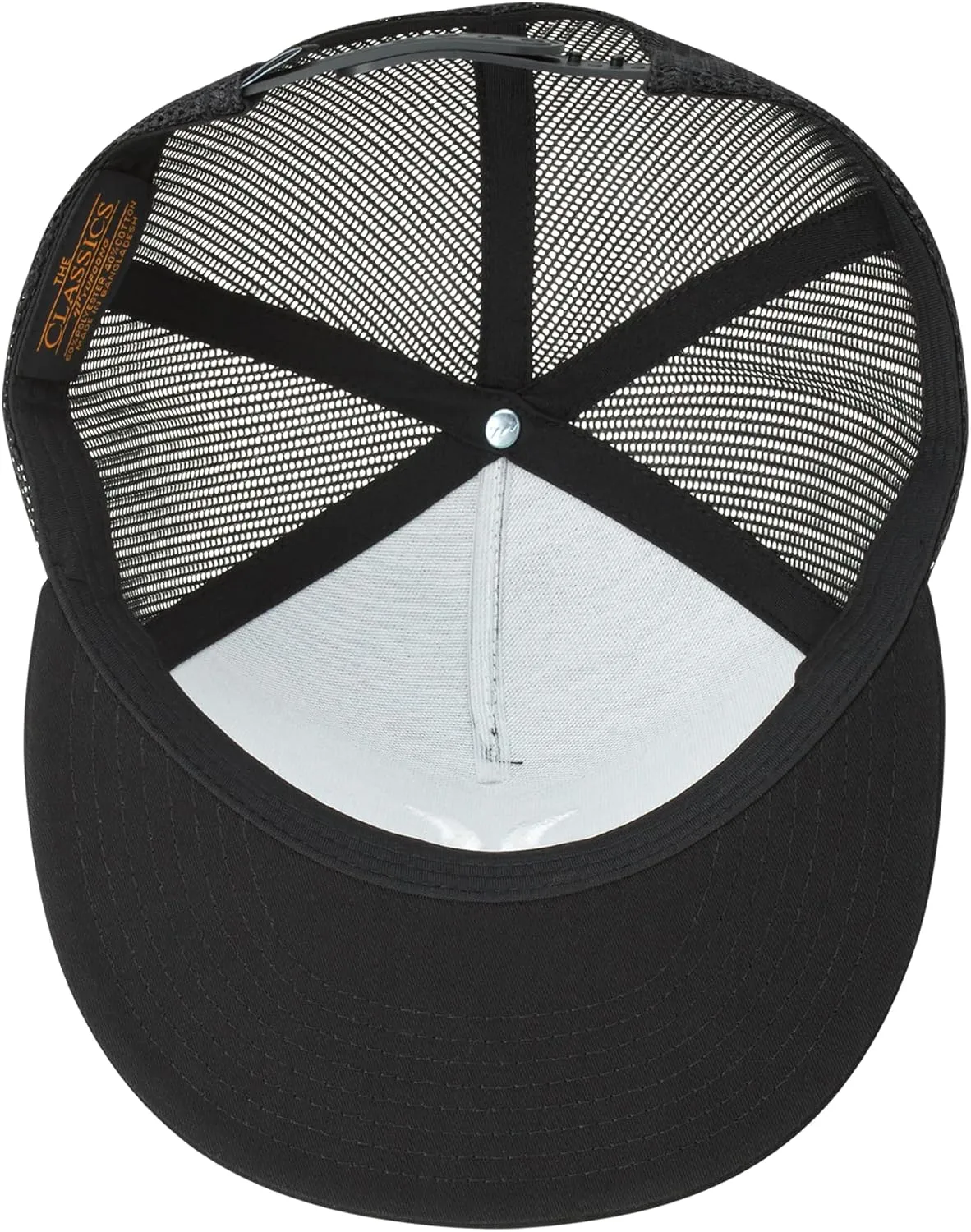 Hurley Men's Caps - Flat Brim Mesh Panel Baseball Cap Trucker Hat - Snap Back Hats for Men