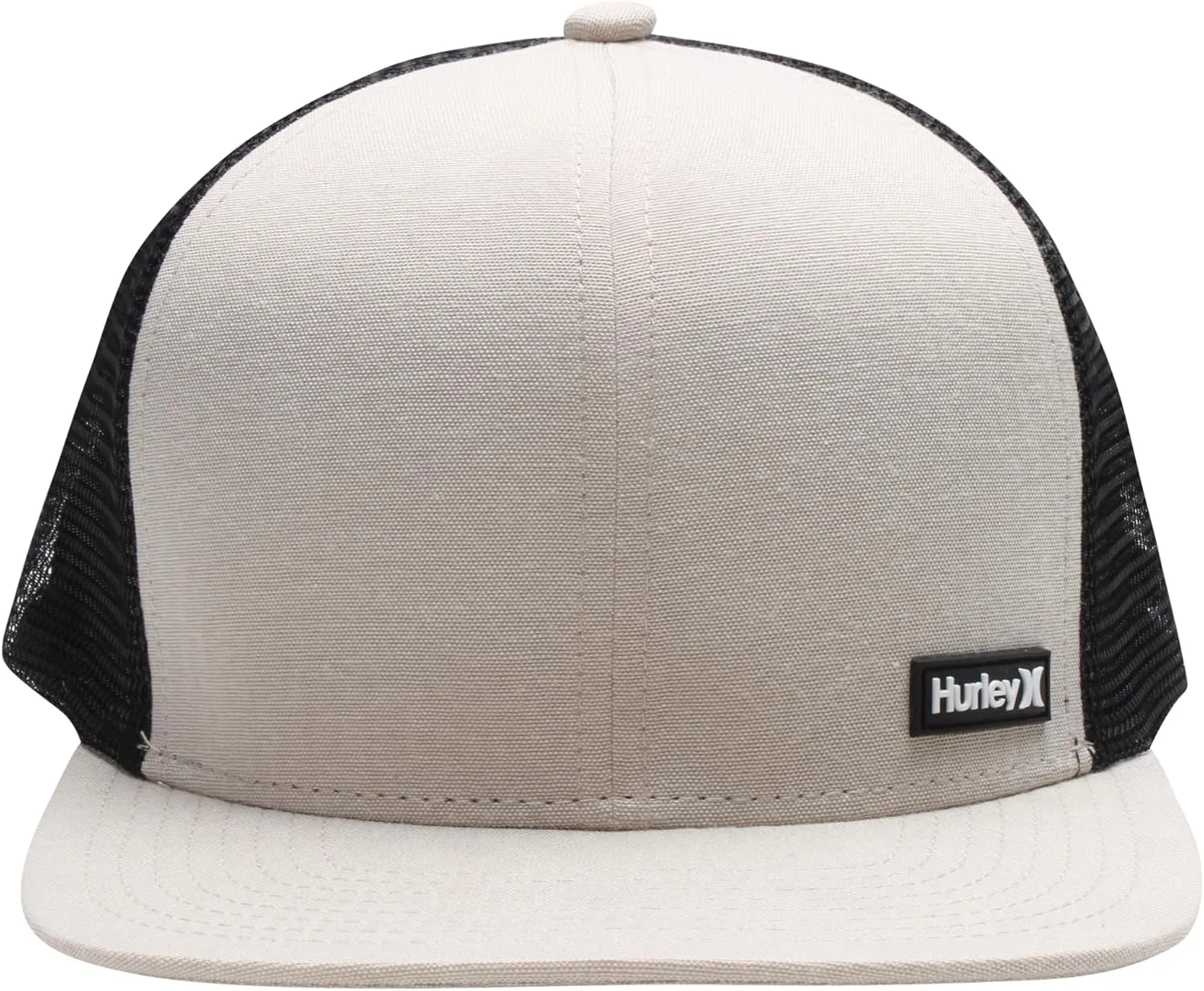 Hurley Men's Caps - Flat Brim Mesh Panel Baseball Cap Trucker Hat - Snap Back Hats for Men