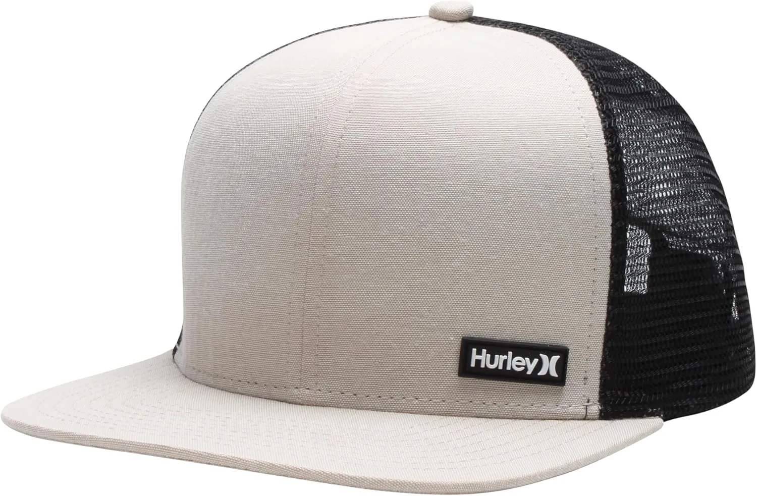 Hurley Men's Caps - Flat Brim Mesh Panel Baseball Cap Trucker Hat - Snap Back Hats for Men