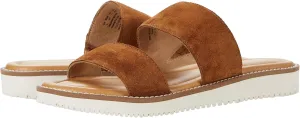 Hush Puppies Briard 2 Band Slide Tan Suede 8 M (B)