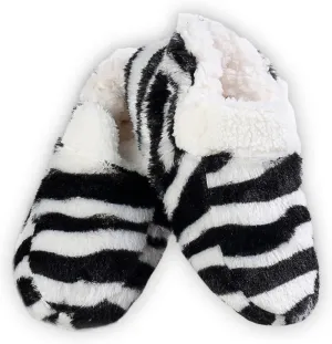 ICONOFLASH Women's Animal Print Loafer Style Slippers with Faux Shearling Lining