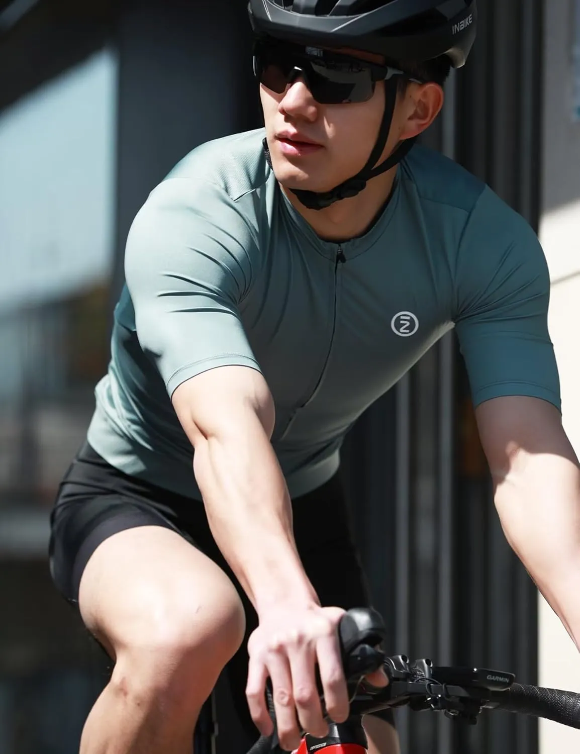 INBIKE Cycling Jersey Men Breathable Bike Shirt Quick-dry Reflective Bicycle Clothing for Road Biking Riding