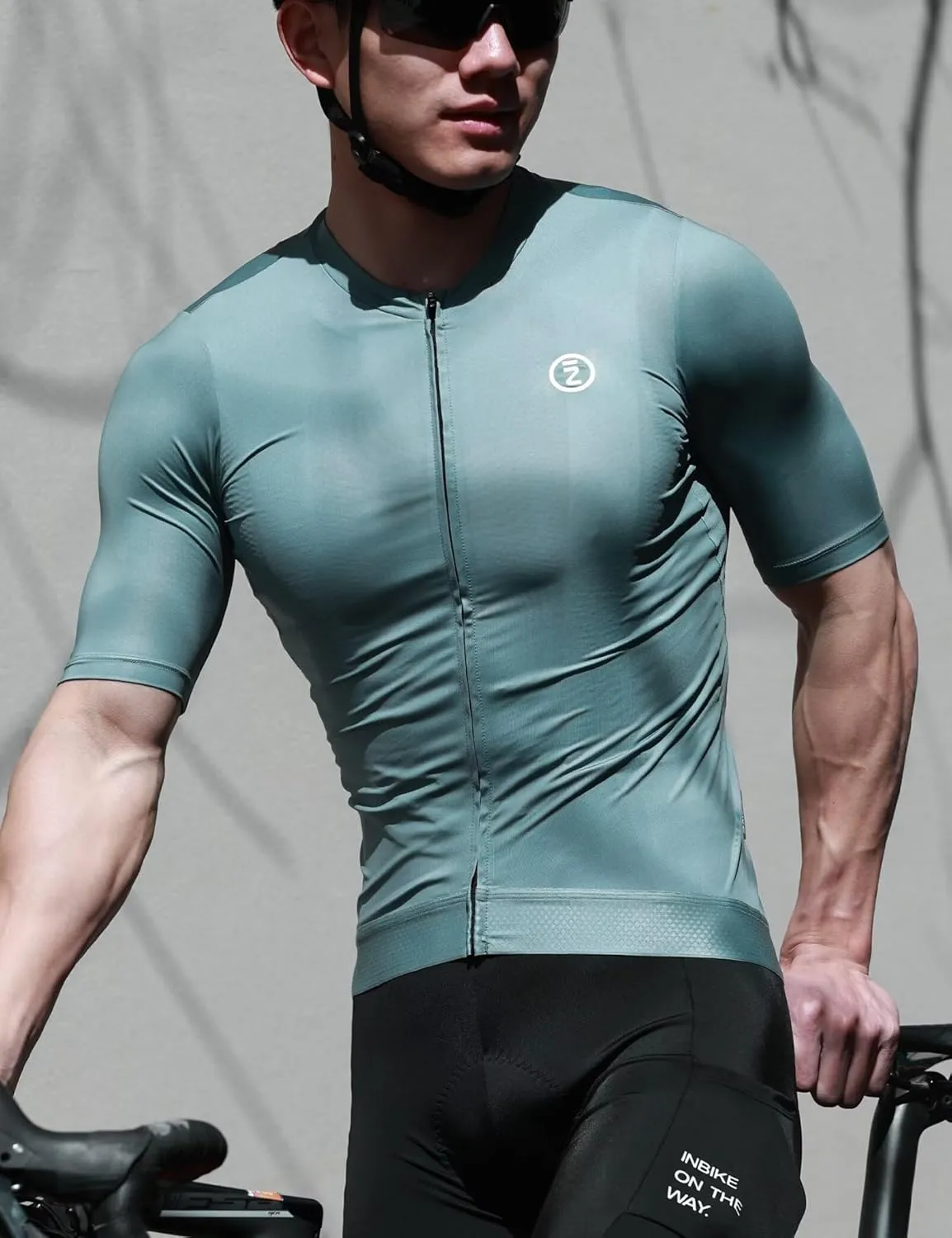 INBIKE Cycling Jersey Men Breathable Bike Shirt Quick-dry Reflective Bicycle Clothing for Road Biking Riding
