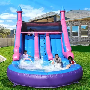 Inflatable Water Slide for Adults Kids with Double Slides, Commercial Giant Water Slide with Blower/ 100% PVC 21FT(L), Big Splash Pool,Blow up Water Slide for Backyard, Commercial Use,21x11x13ft