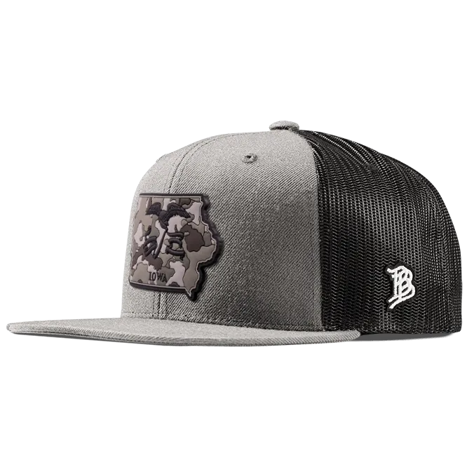 Iowa Camo Flat Trucker