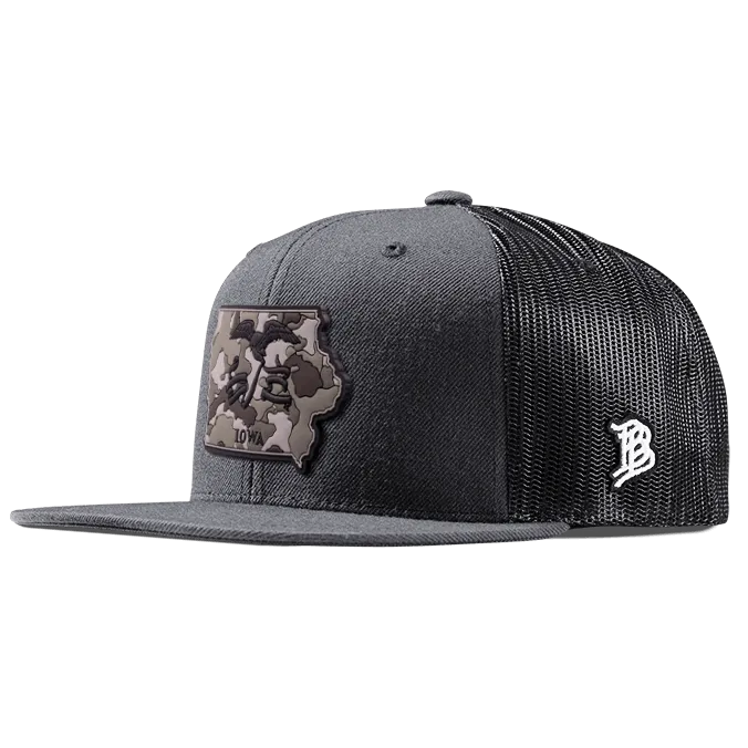 Iowa Camo Flat Trucker