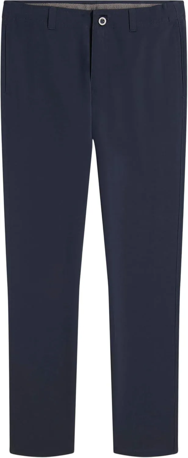 IZOD Boys' School Uniform Performance Khaki Pant, Flat Front & Comfortable Waistband