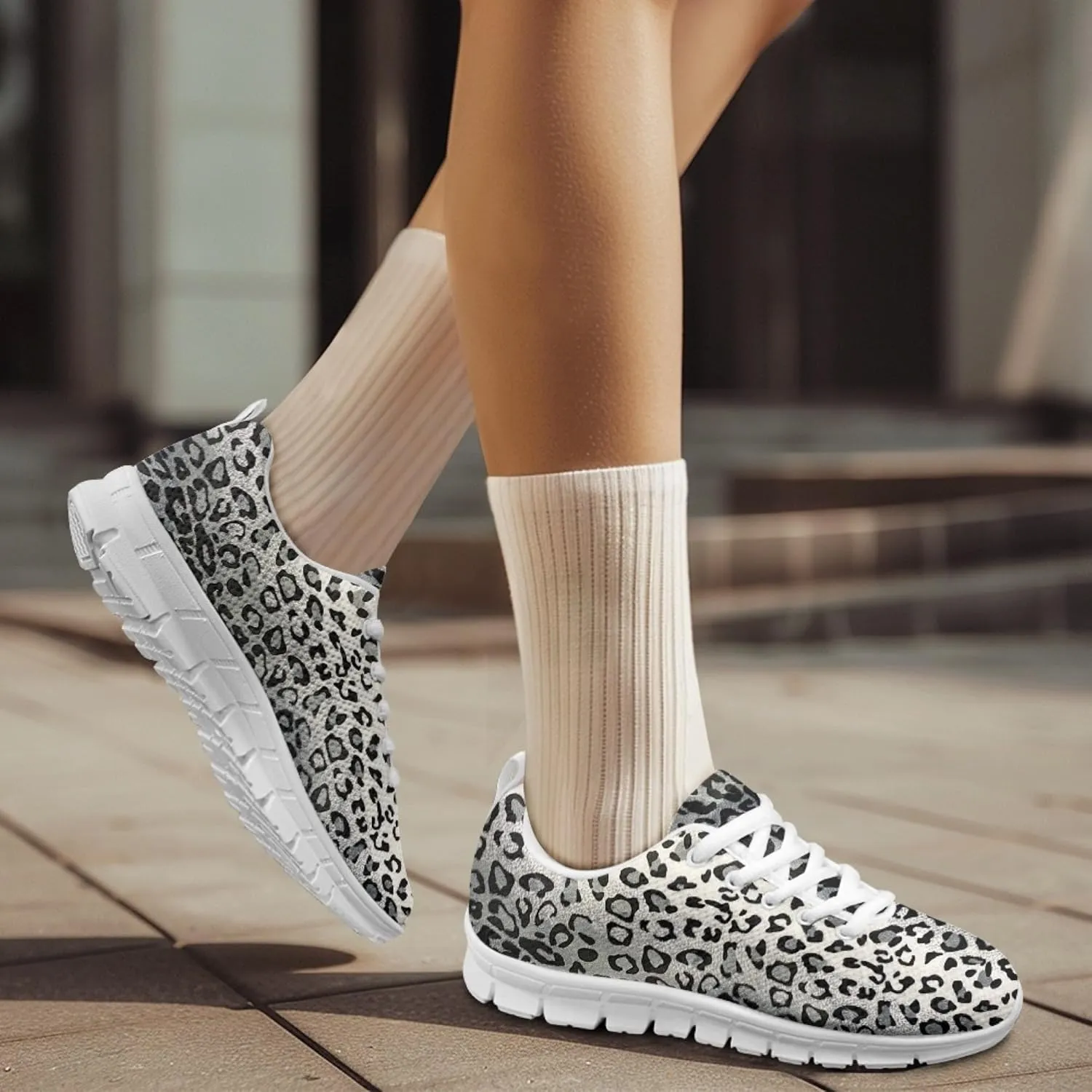 Jeiento Women Trainers Sports Running Shoes Causal Travel Walking Flat Shoe Lace-up Breathable for Lady Teenager Girls