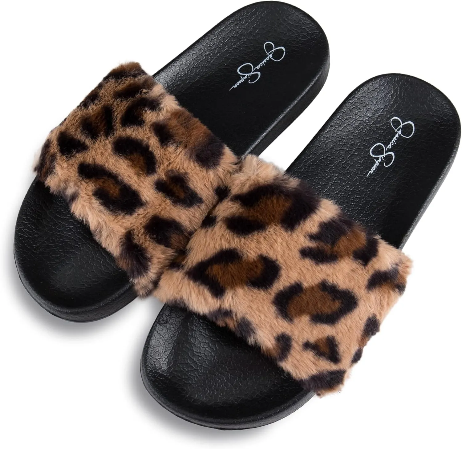 Jessica Simpson Women's Plush Single Band Slide Slipper