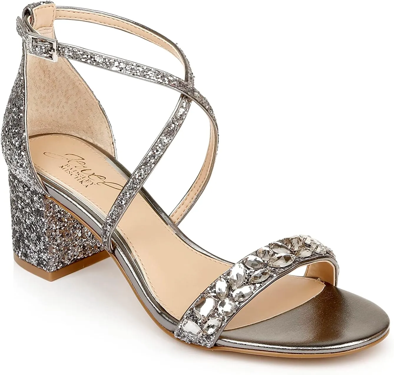 Jewel Badgley Mischka Women's Claudia Heeled Sandal