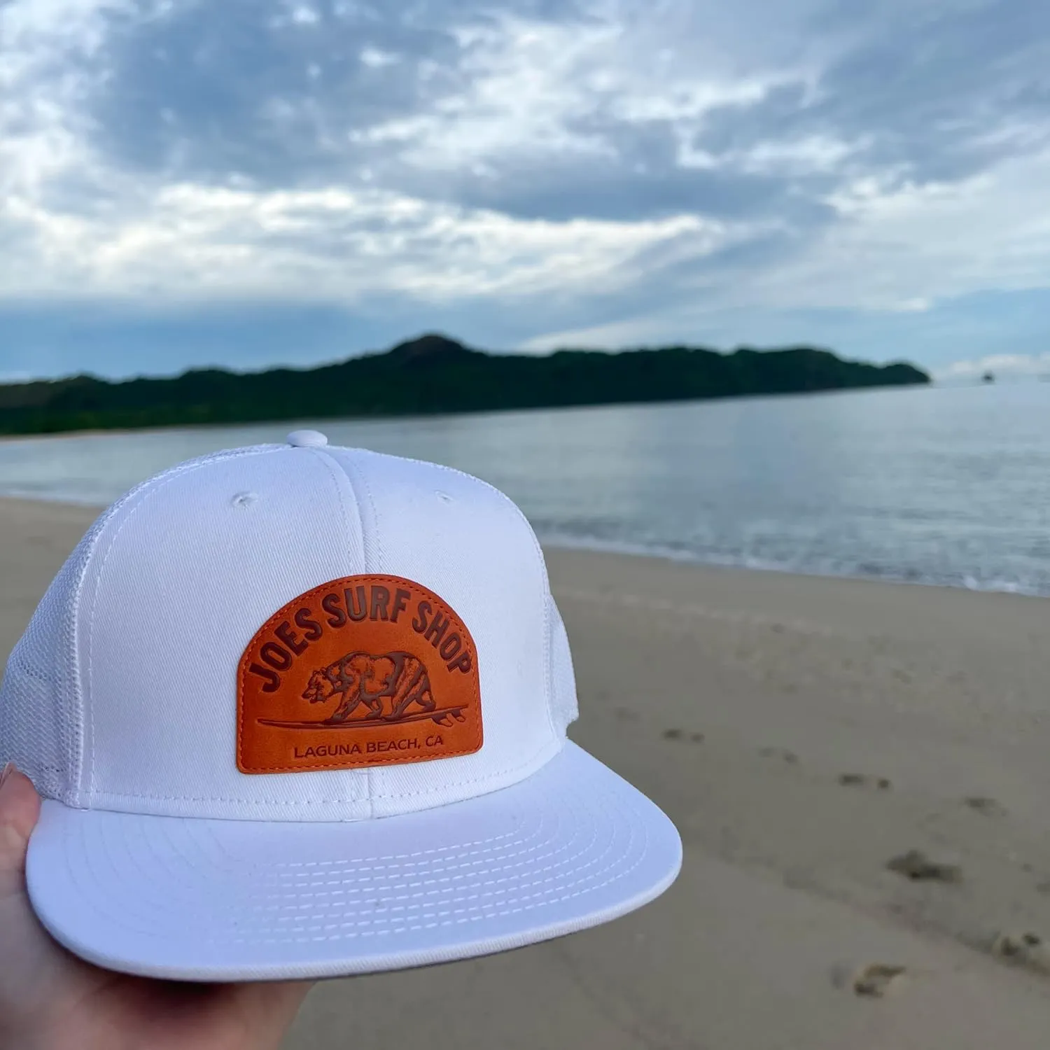 Joe's Surf Shop Surfing Bear Flat Bill Snapback Trucker Hat