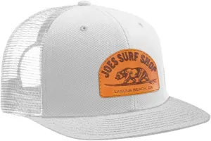 Joe's Surf Shop Surfing Bear Flat Bill Snapback Trucker Hat