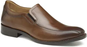 Johnston & Murphy Men's Lewis Venetian Dress Casual Slip-On Loafer, Tan Full Grain, 11