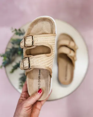Joonie Raffia Platform Sandal