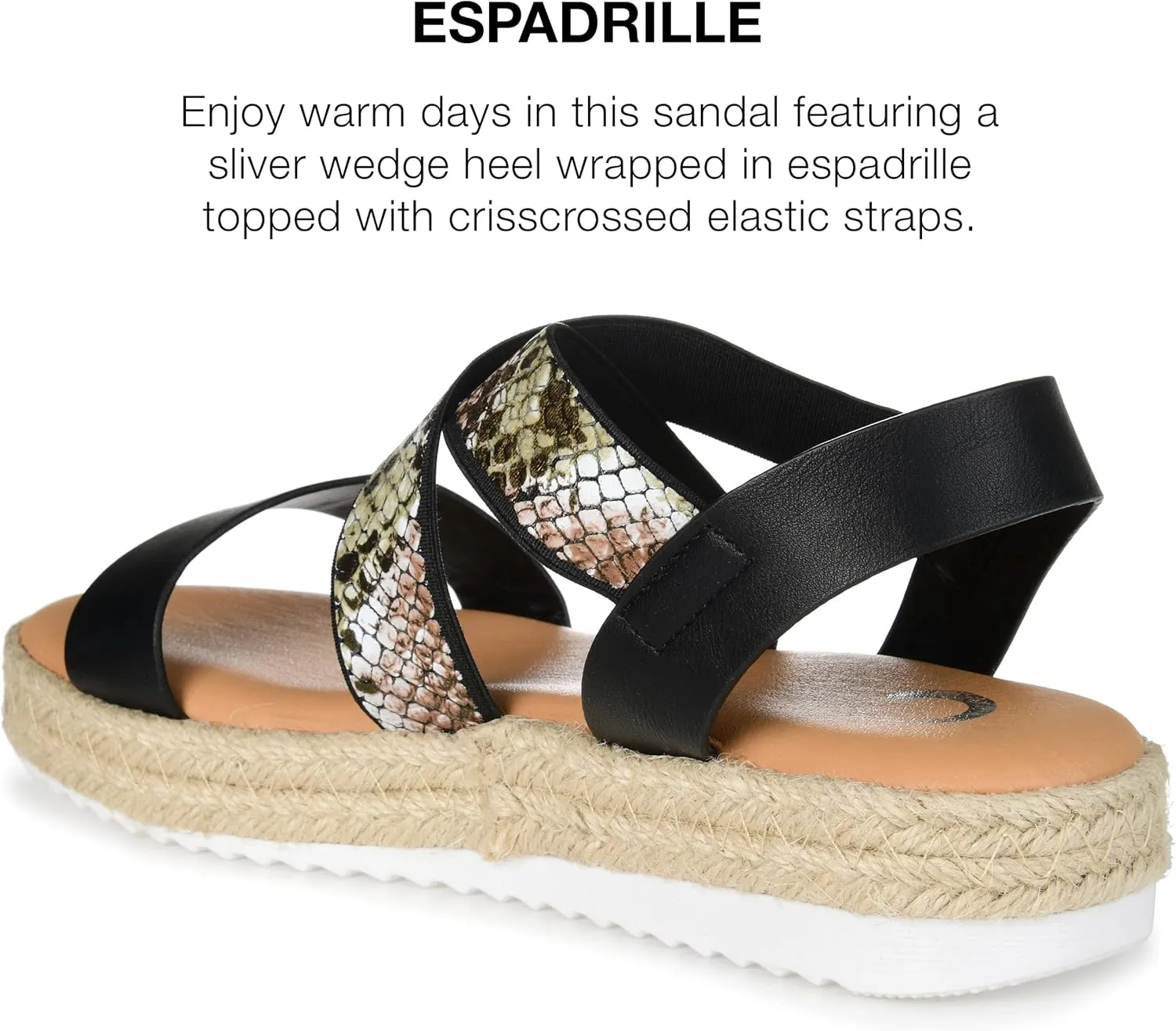 Journee Collection Women's Caroline Wedge Sandal