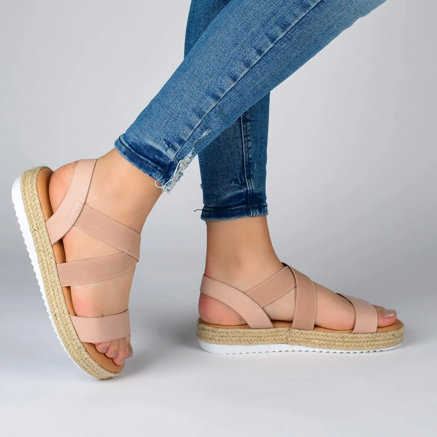 Journee Collection Women's Caroline Wedge Sandal