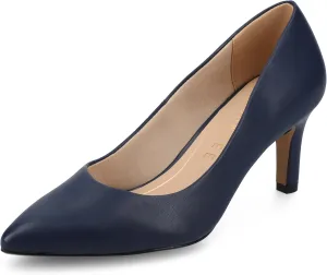 Journee Collection Womens Scylee Stiletto Heel Dress Pumps Cushioned Slip On Pointed Closed Toe Fashion Shoe